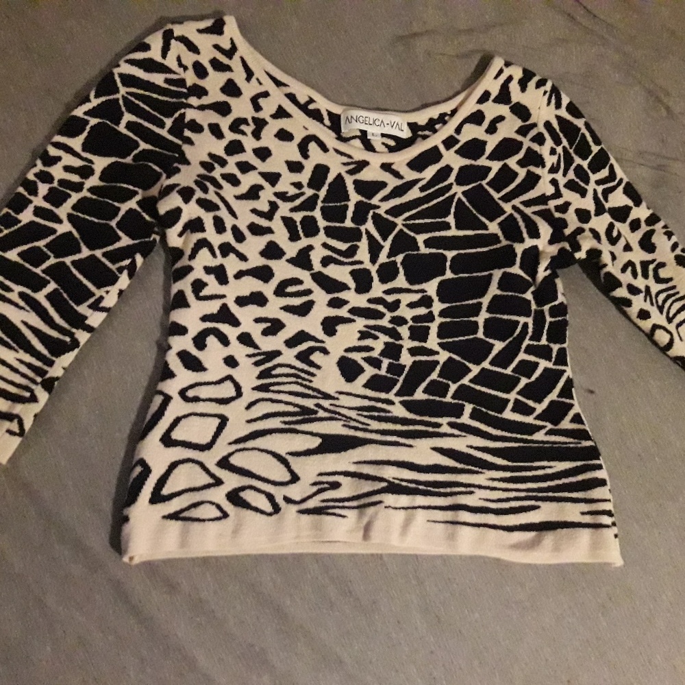 Angelica Val Cheetah Print Sweater